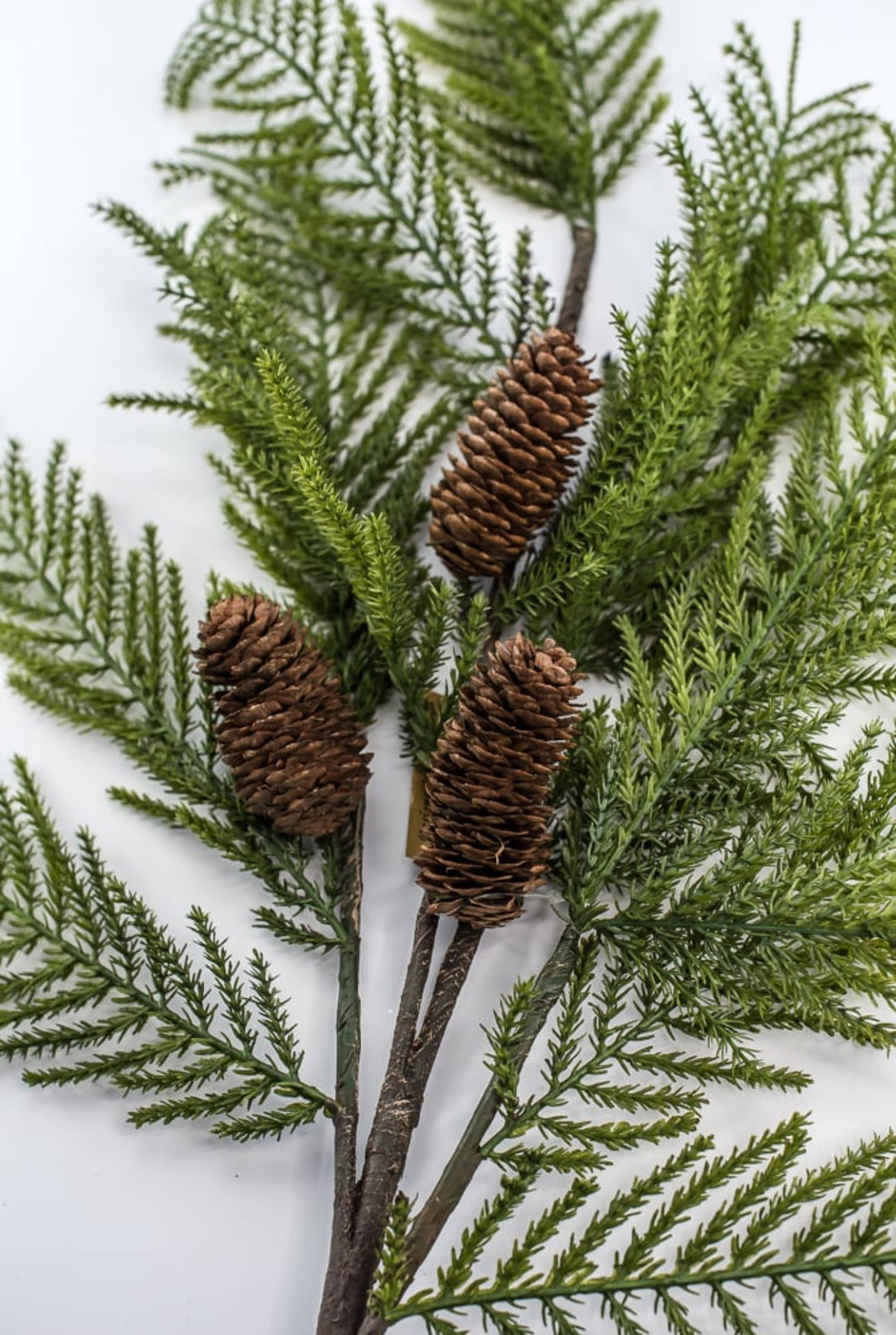 Pine spray with cones - soft touch - Greenery Market215982