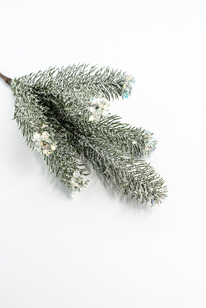 Pine Spray With Snow - Greenery Market85193