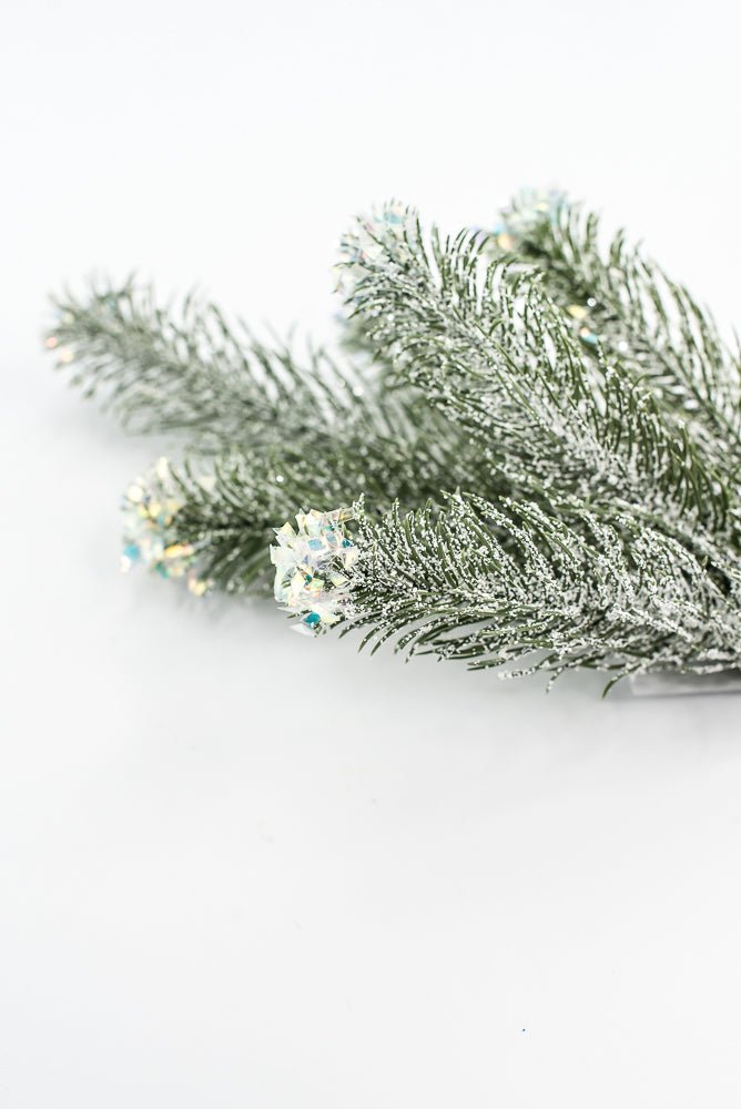 Pine Spray With Snow - Greenery Market85193