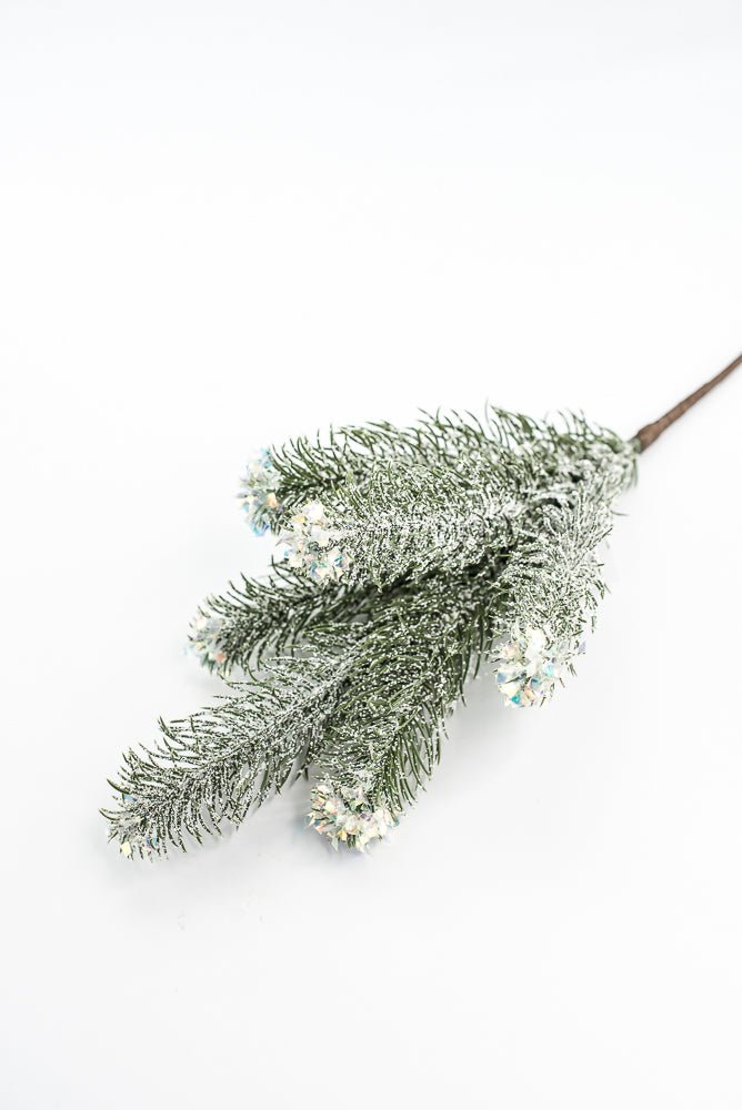Pine Spray With Snow - Greenery Market85193