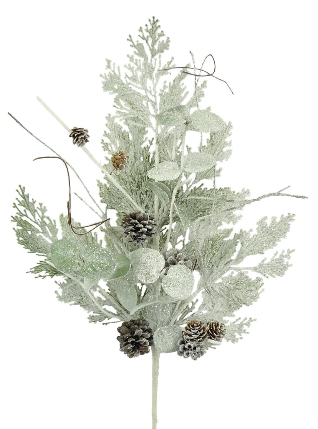 Pinecone twig cedar spray with snow - Greenery Marketgreenery84632sp31