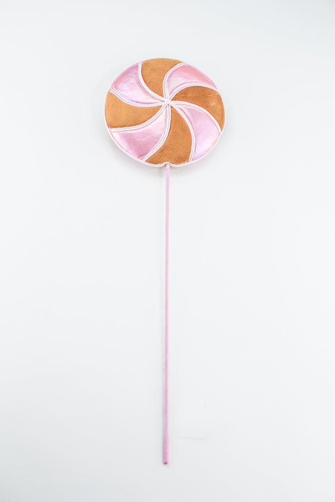 Pink and Brown Gingerbread Lollipop Spray - Greenery Market