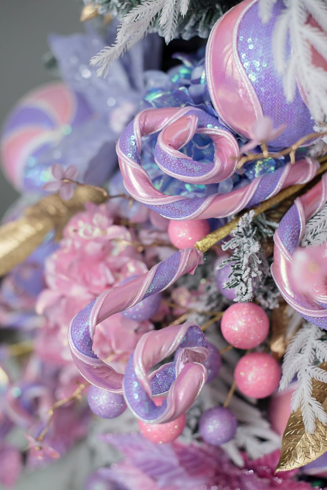 Pink and Lavender Spiral Curly Spray - Greenery Market86463PKLV