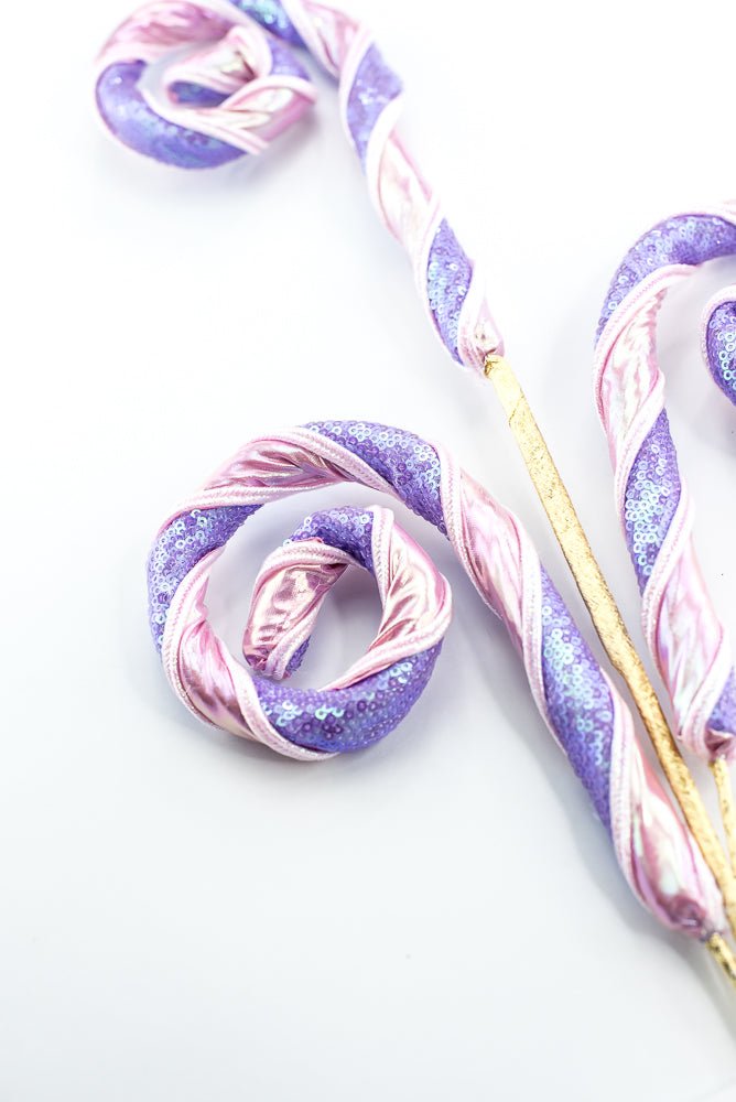 Pink and Lavender Spiral Curly Spray - Greenery Market86463PKLV