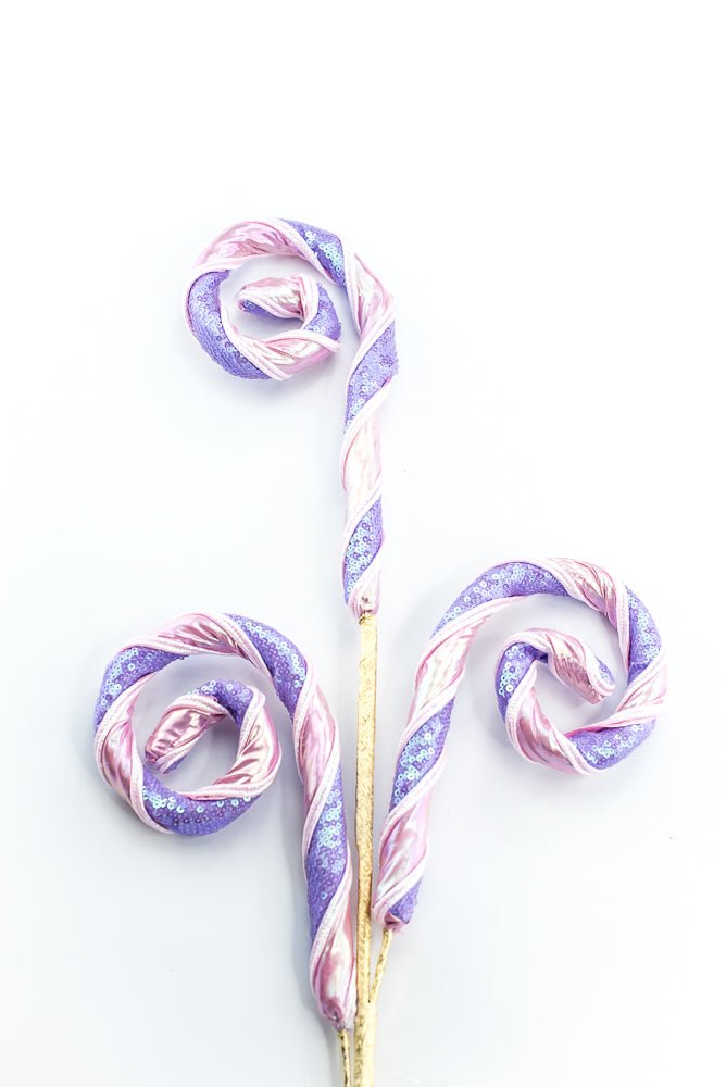 Pink and Lavender Spiral Curly Spray - Greenery Market86463PKLV