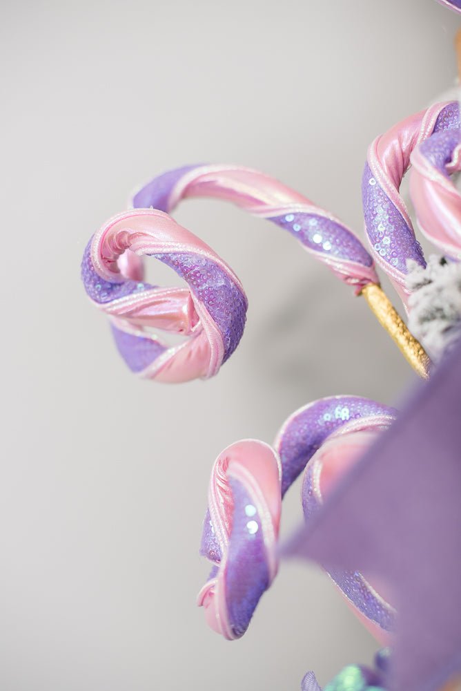 Pink and Lavender Spiral Curly Spray - Greenery Market86463PKLV