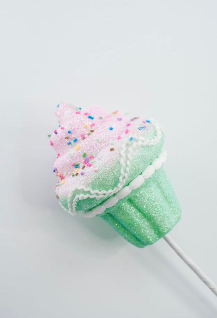 Pink and mint cupcake stem - Greenery MarketPicks64508 - PKGN