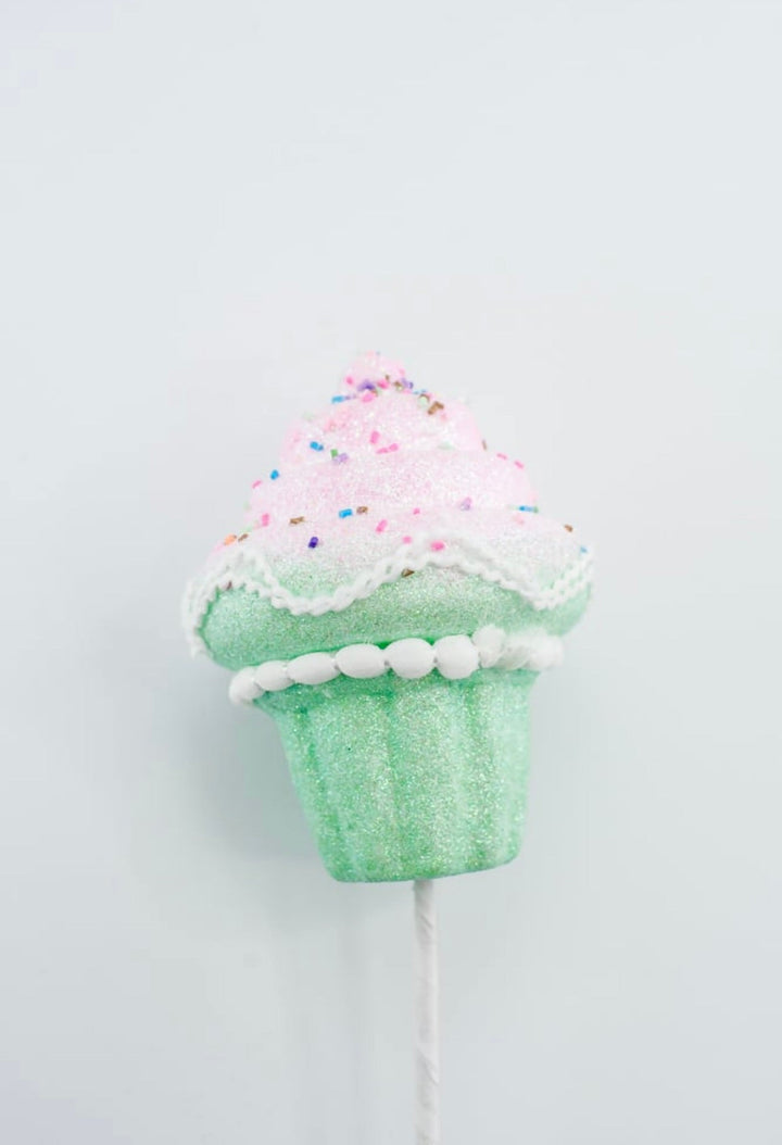 Pink and mint cupcake stem - Greenery MarketPicks64508 - PKGN