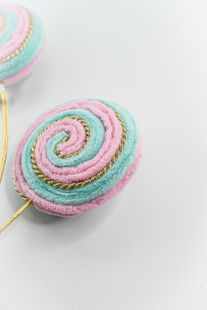 Pink and Mint Twirl Lollipop Spray - GM Exclusive - Greenery MarketGM2136PKBL