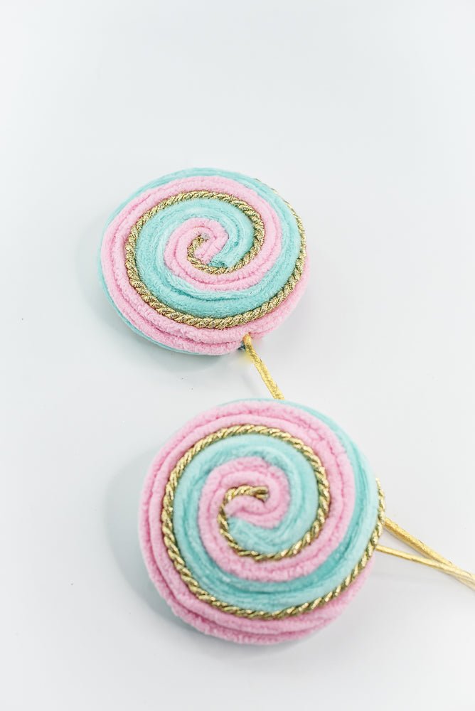 Pink and Mint Twirl Lollipop Spray - GM Exclusive - Greenery MarketGM2136PKBL