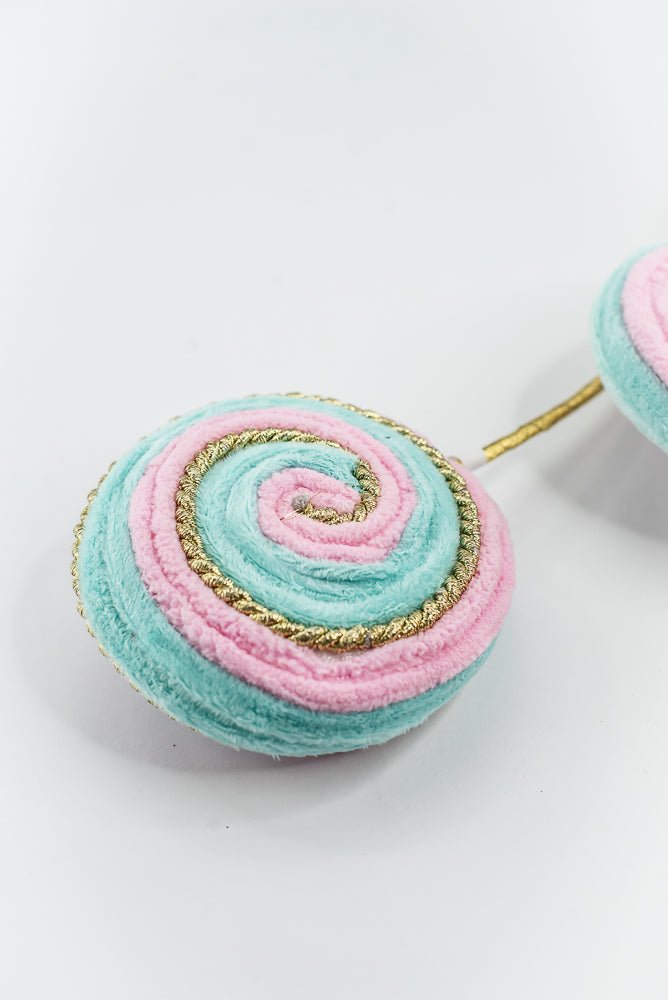 Pink and Mint Twirl Lollipop Spray - GM Exclusive - Greenery MarketGM2136PKBL