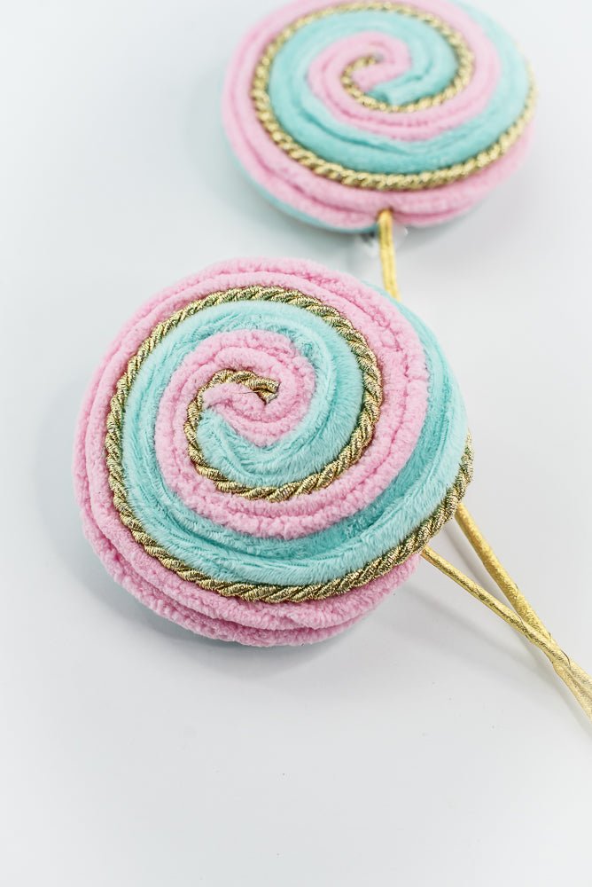 Pink and Mint Twirl Lollipop Spray - GM Exclusive - Greenery MarketGM2136PKBL