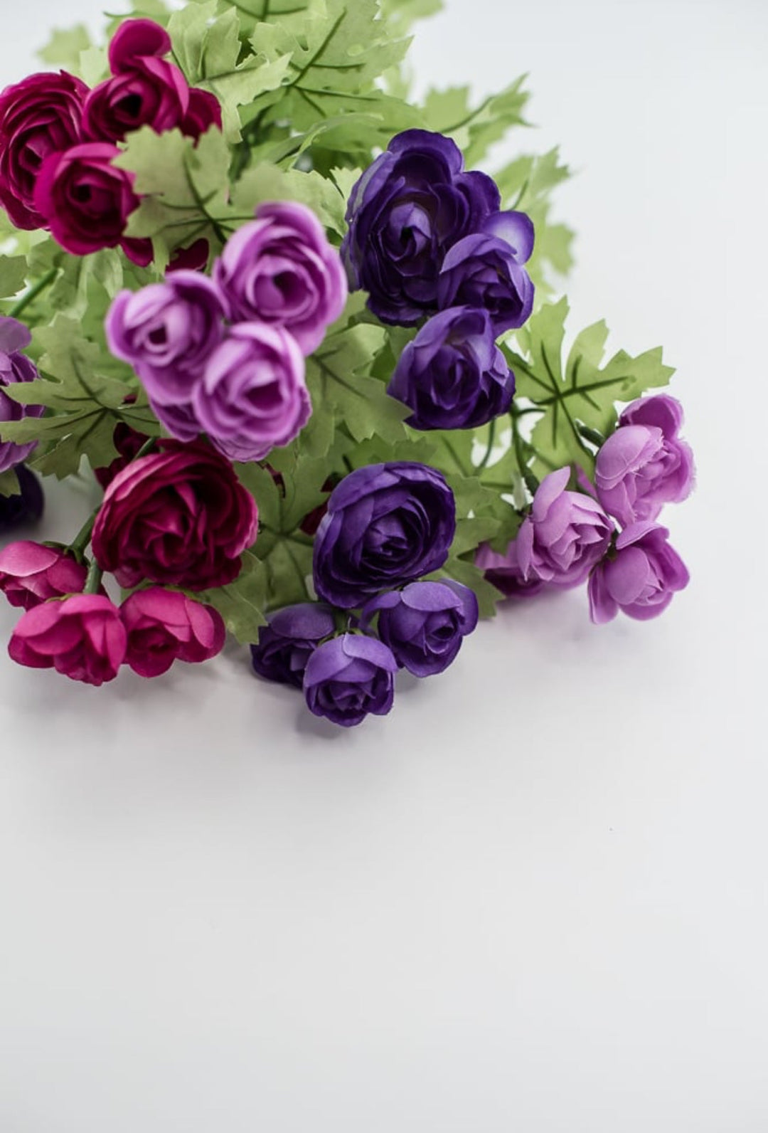 Pink and purple mini ranunculus bush 16” - Greenery Market84055-PULVFU