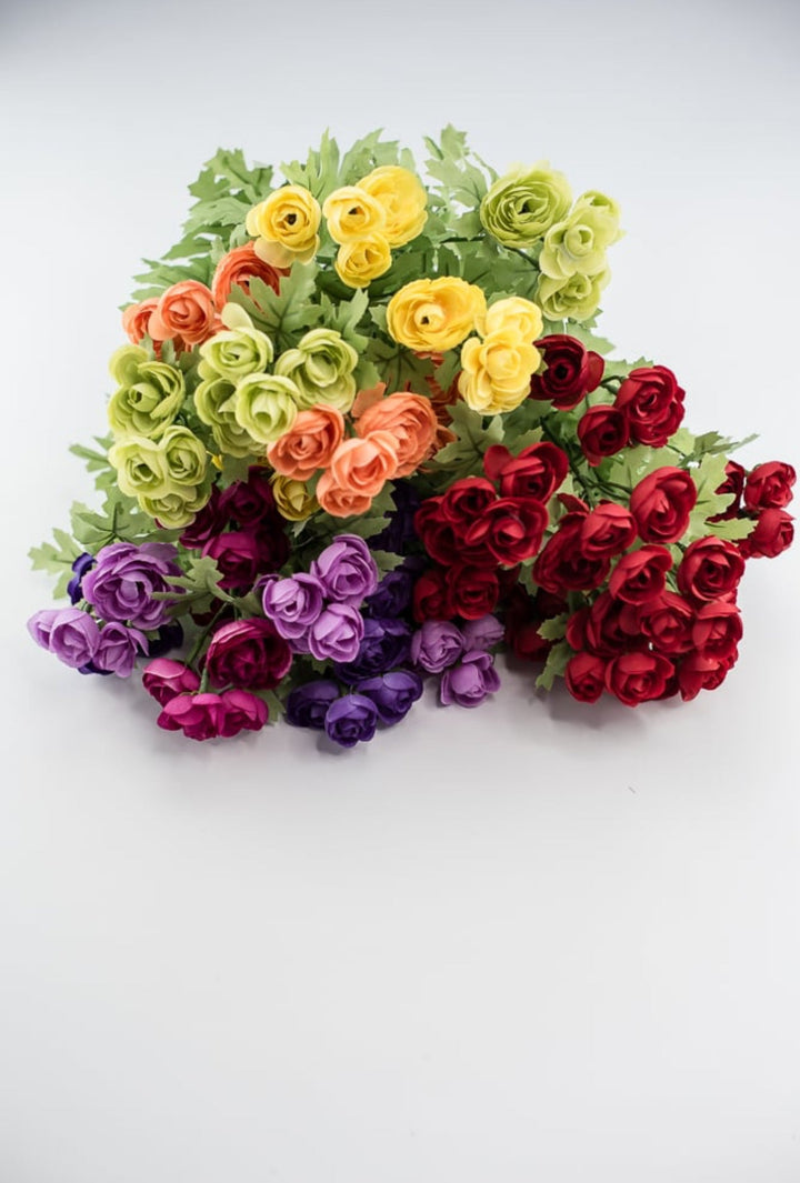 Pink and purple mini ranunculus bush 16” - Greenery Market84055-PULVFU