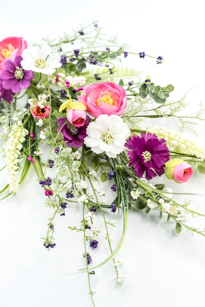 Pink and Purple Ranunculus Flower Spray - Greenery MarketPicks63303SP30