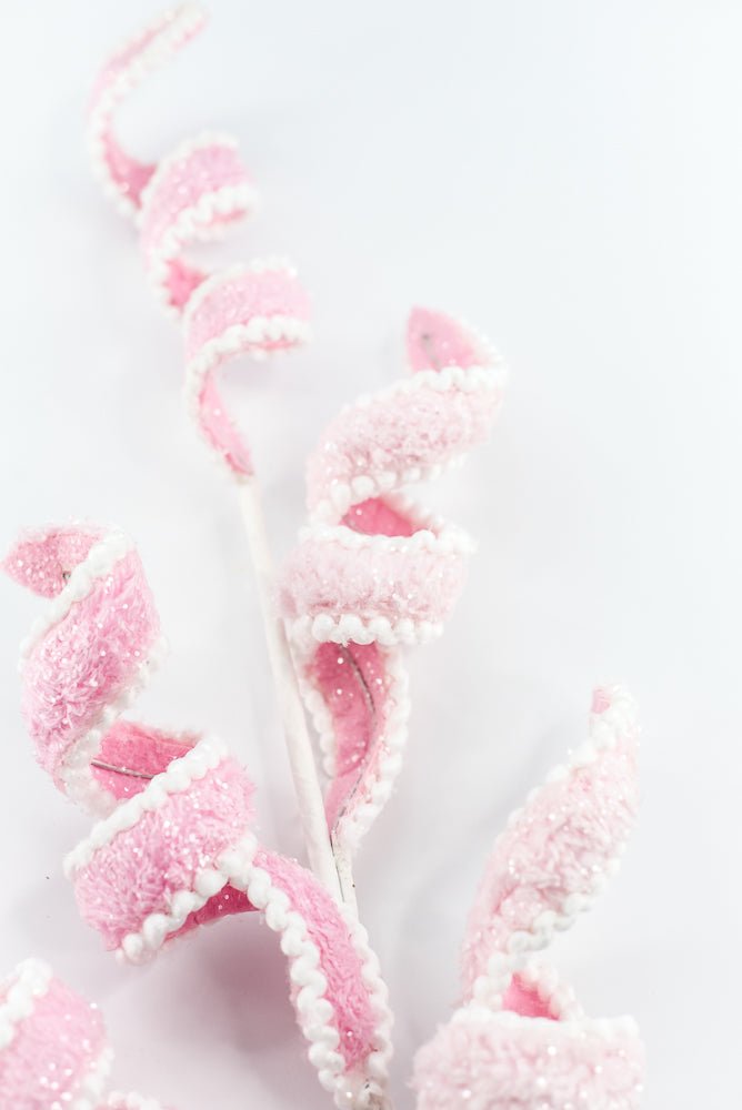 Pink and White Curly Spray - Greenery Market86239PKWT
