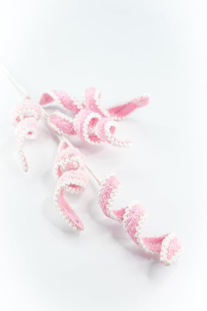 Pink and White Curly Spray - Greenery Market86239PKWT