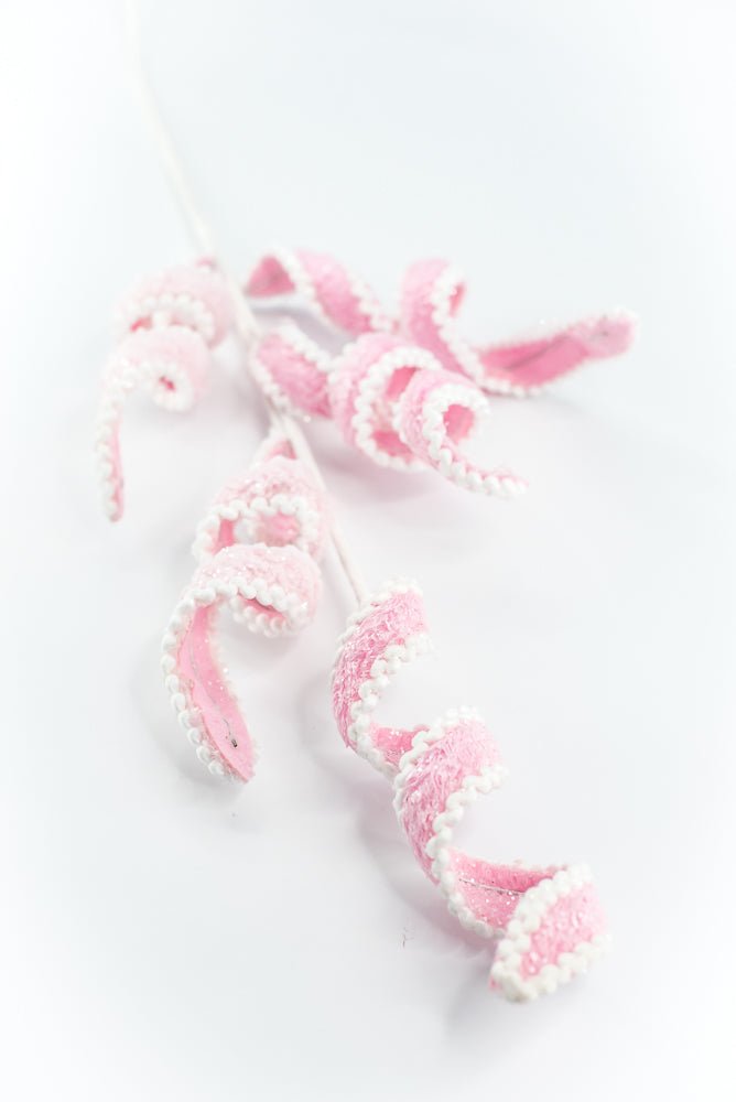 Pink and White Curly Spray - Greenery Market86239PKWT