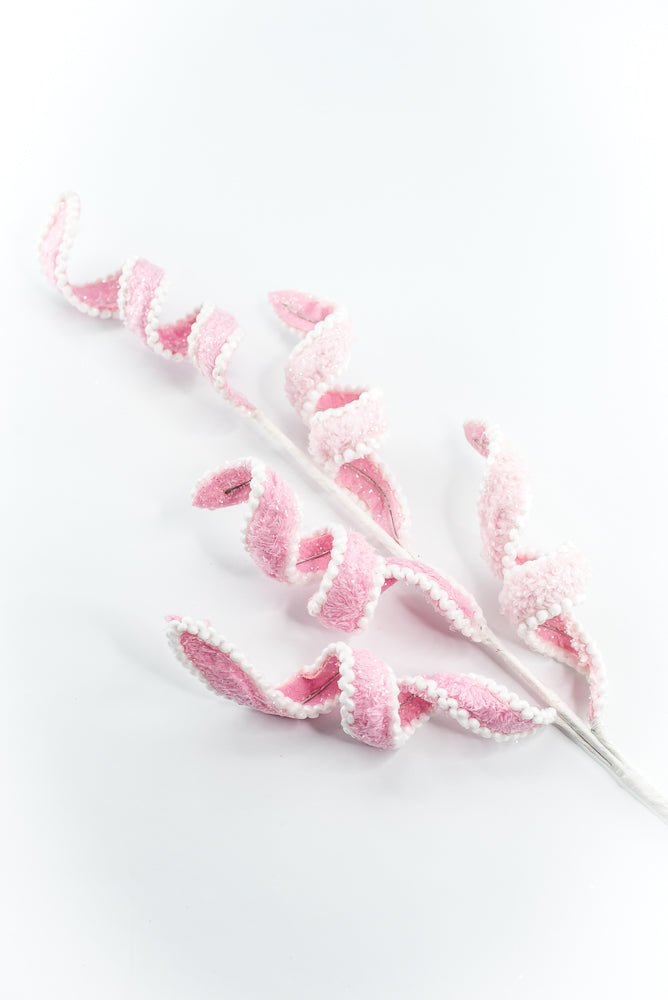 Pink and White Curly Spray - Greenery Market86239PKWT