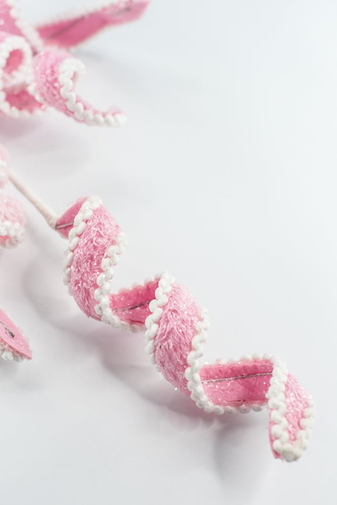 Pink and White Curly Spray - Greenery Market86239PKWT