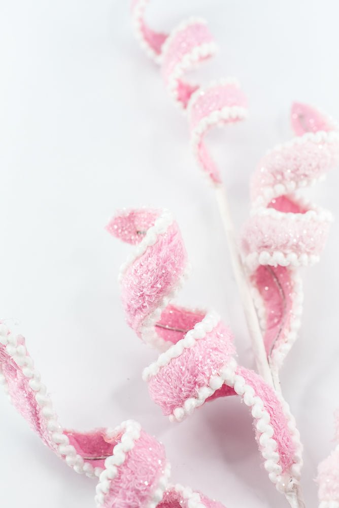 Pink and White Curly Spray - Greenery Market86239PKWT