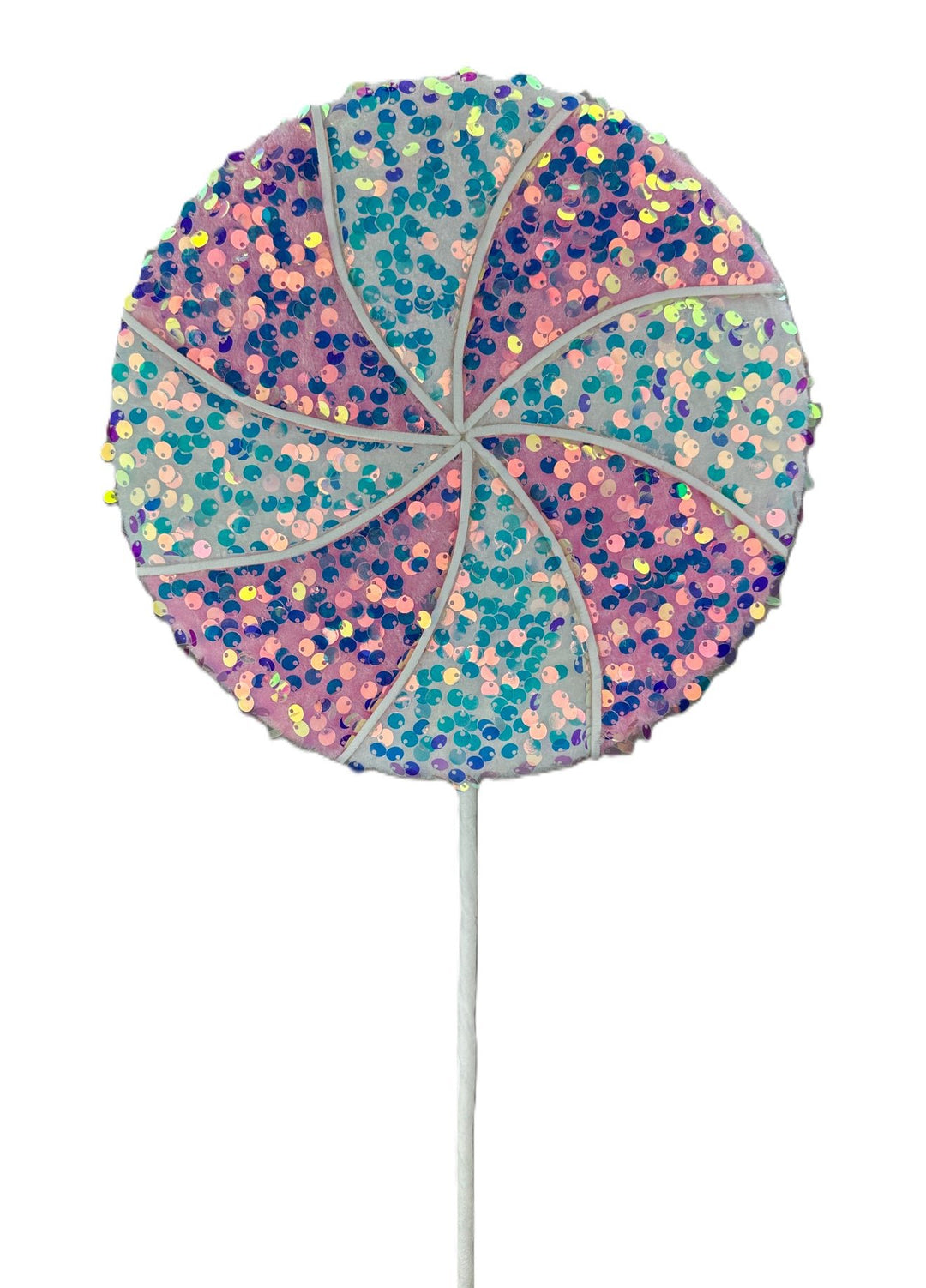 Pink and White Twirl Lollipop Spray - Greenery MarketGM2130PKWT