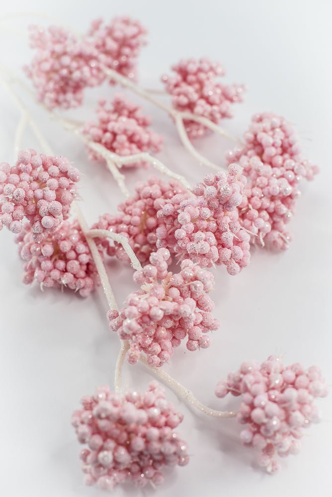Pink Berry Cluster Spray - Greenery Market86392PK