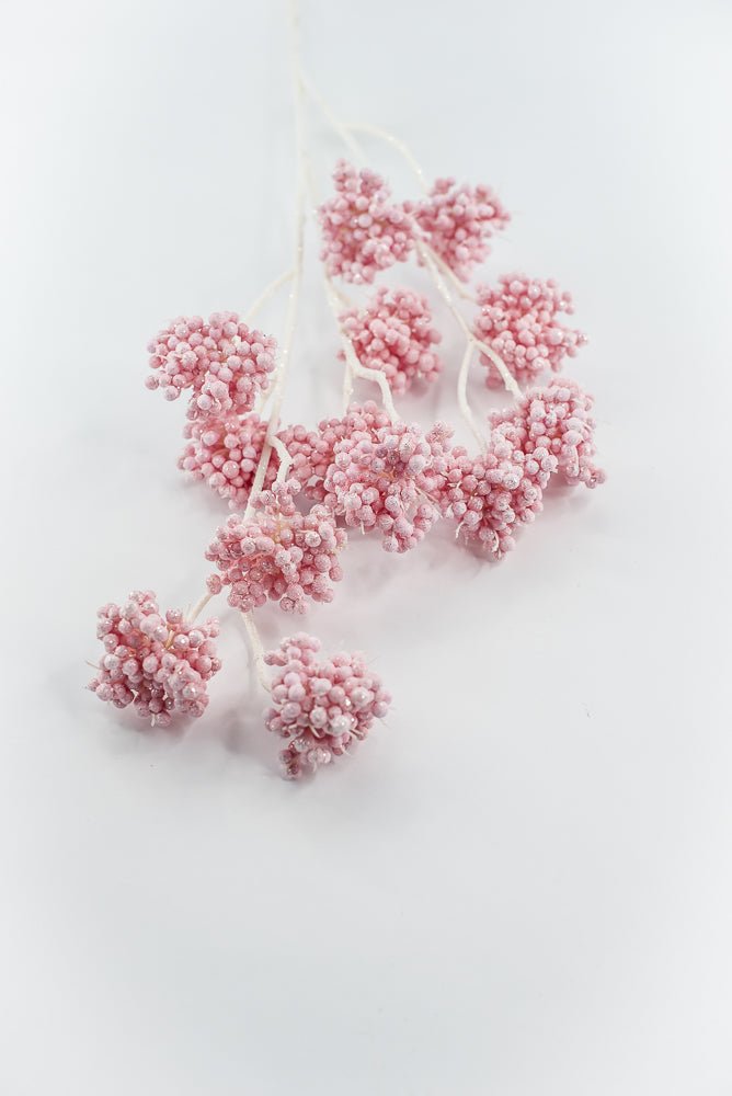 Pink Berry Cluster Spray - Greenery Market86392PK