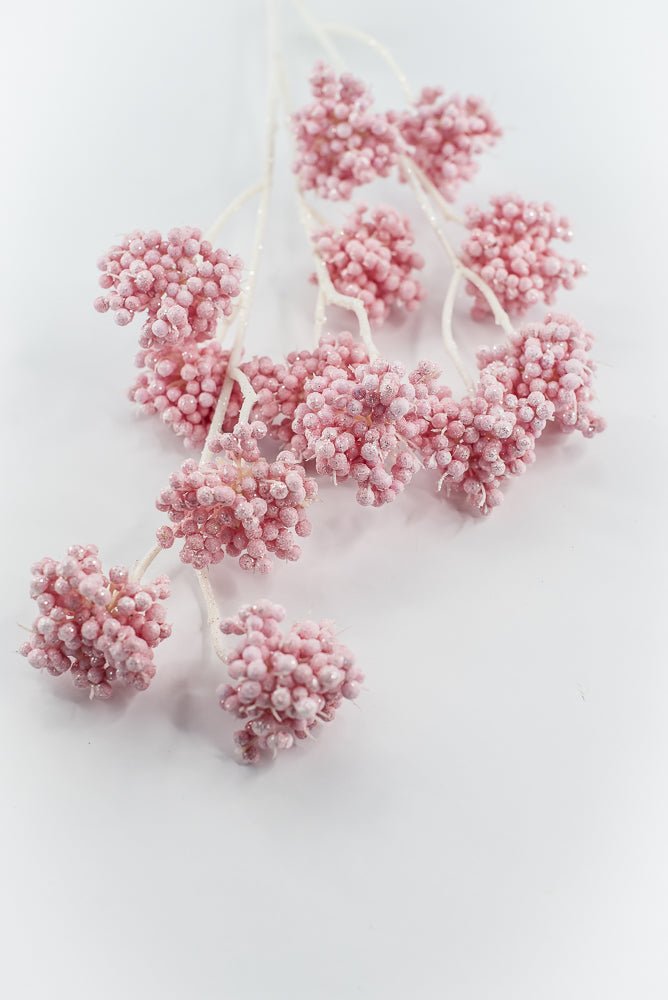 Pink Berry Cluster Spray - Greenery Market86392PK