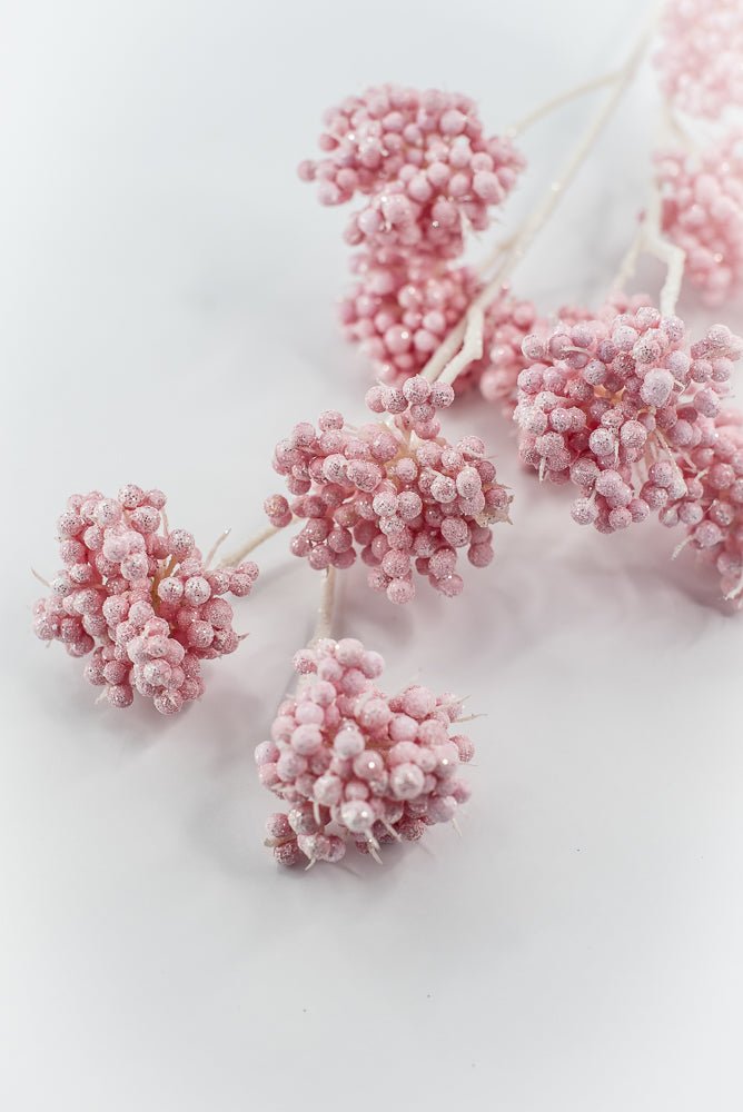 Pink Berry Cluster Spray - Greenery Market86392PK
