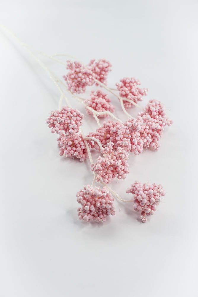 Pink Berry Cluster Spray - Greenery Market86392PK