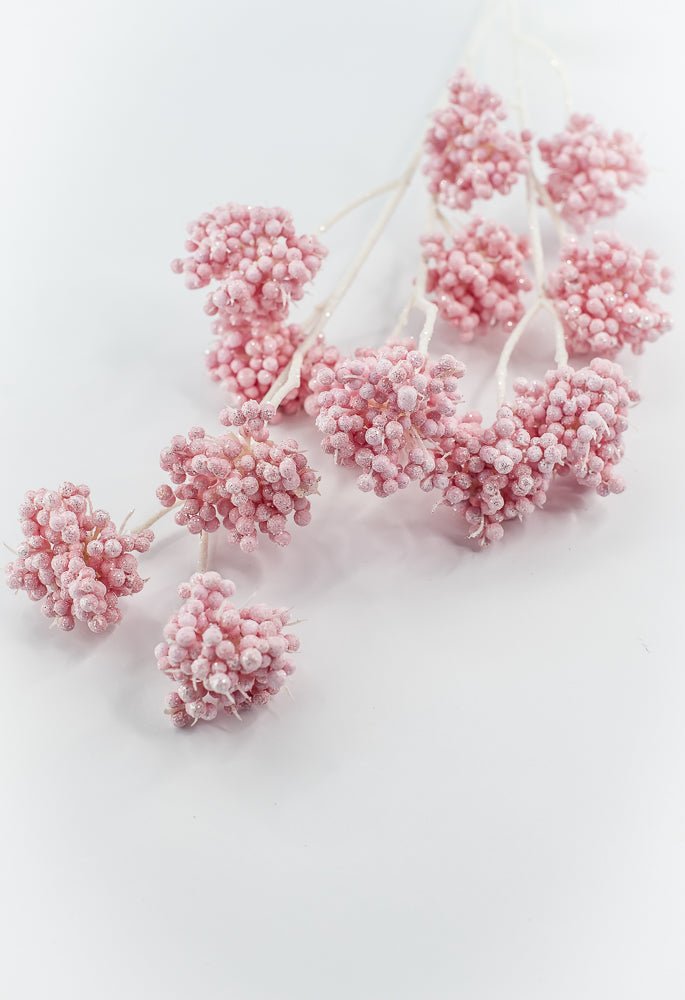 Pink Berry Cluster Spray - Greenery Market86392PK