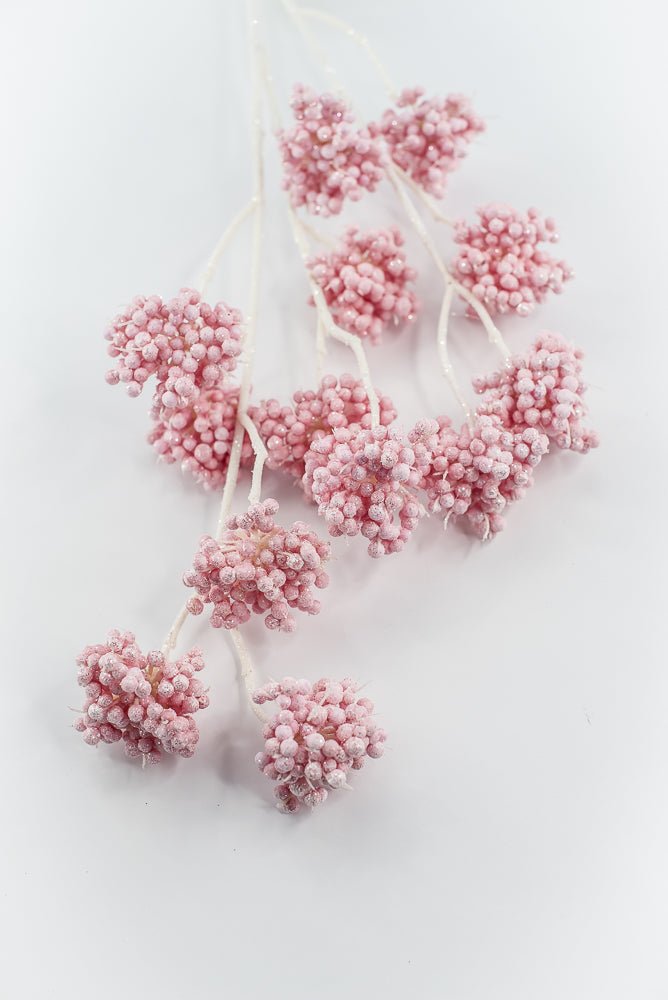 Pink Berry Cluster Spray - Greenery Market86392PK