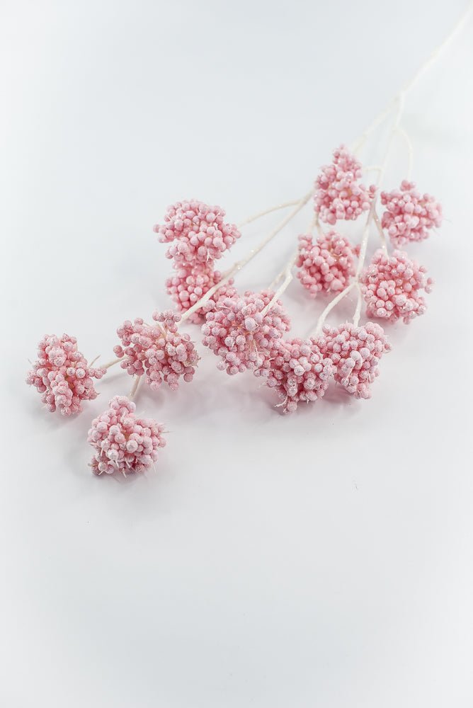 Pink Berry Cluster Spray - Greenery Market86392PK