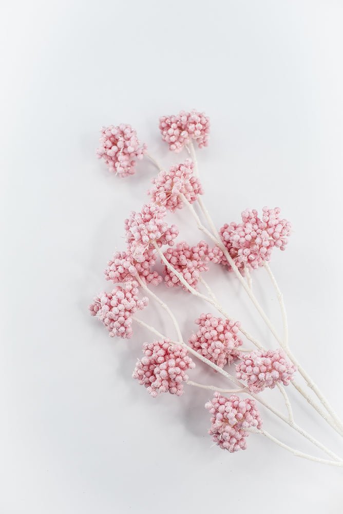 Pink Berry Cluster Spray - Greenery Market86392PK