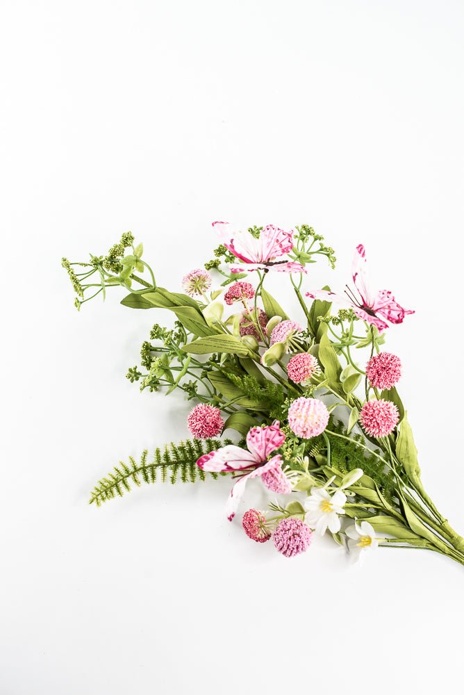 Pink Butterfly Allium Filler Spray - 24" - Greenery Market63949PK