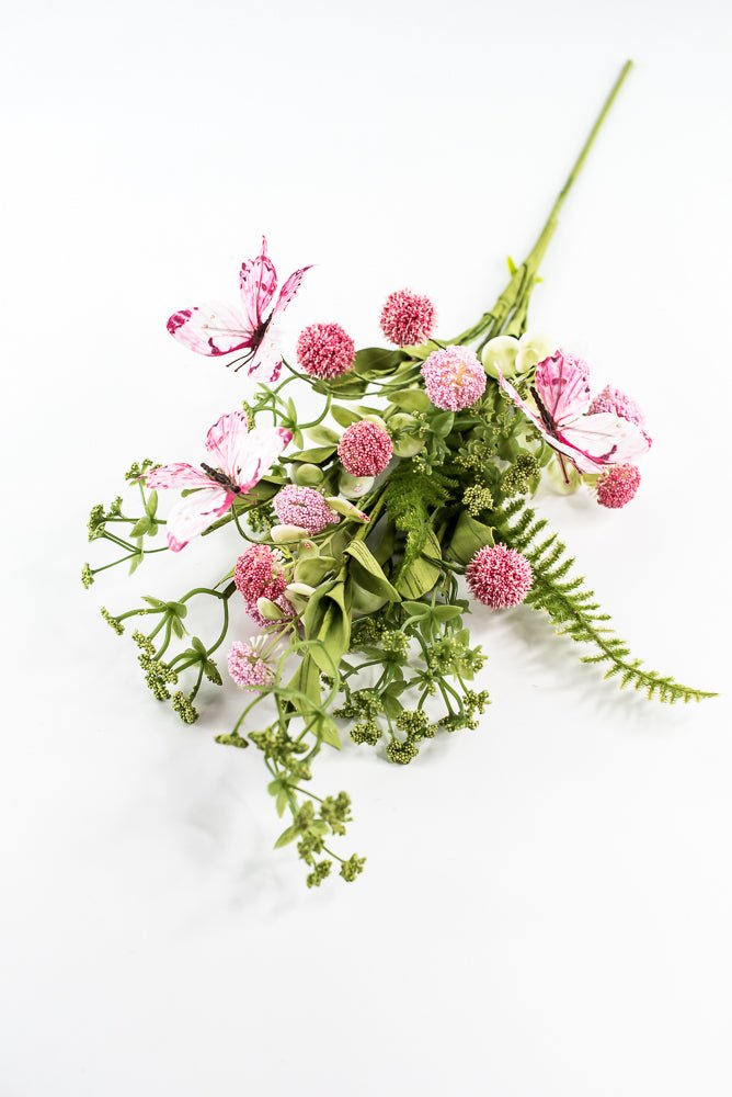 Pink Butterfly Allium Filler Spray - 24" - Greenery Market63949PK