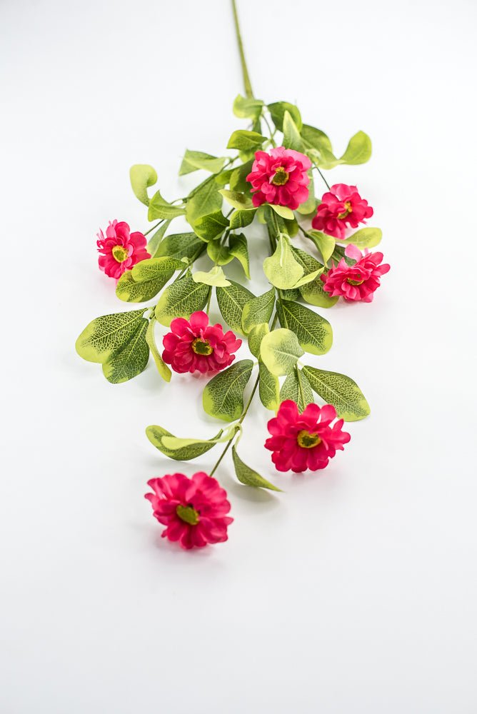Pink Button Zinnia Spray - Greenery MarketMTF24321 BTY