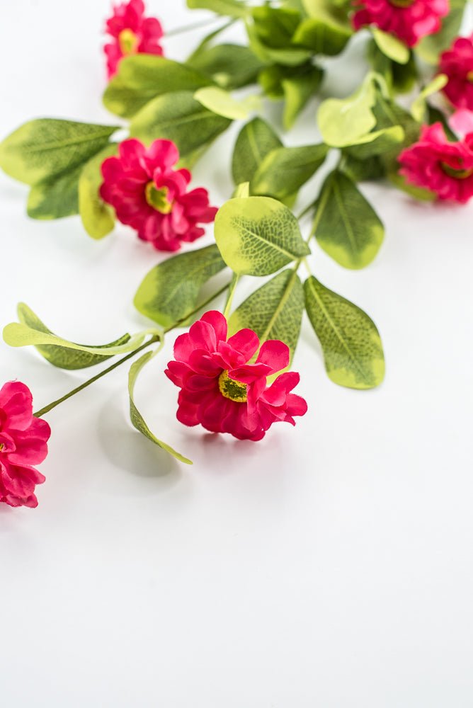 Pink Button Zinnia Spray - Greenery MarketMTF24321 BTY