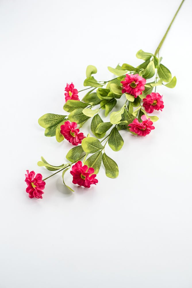 Pink Button Zinnia Spray - Greenery MarketMTF24321 BTY