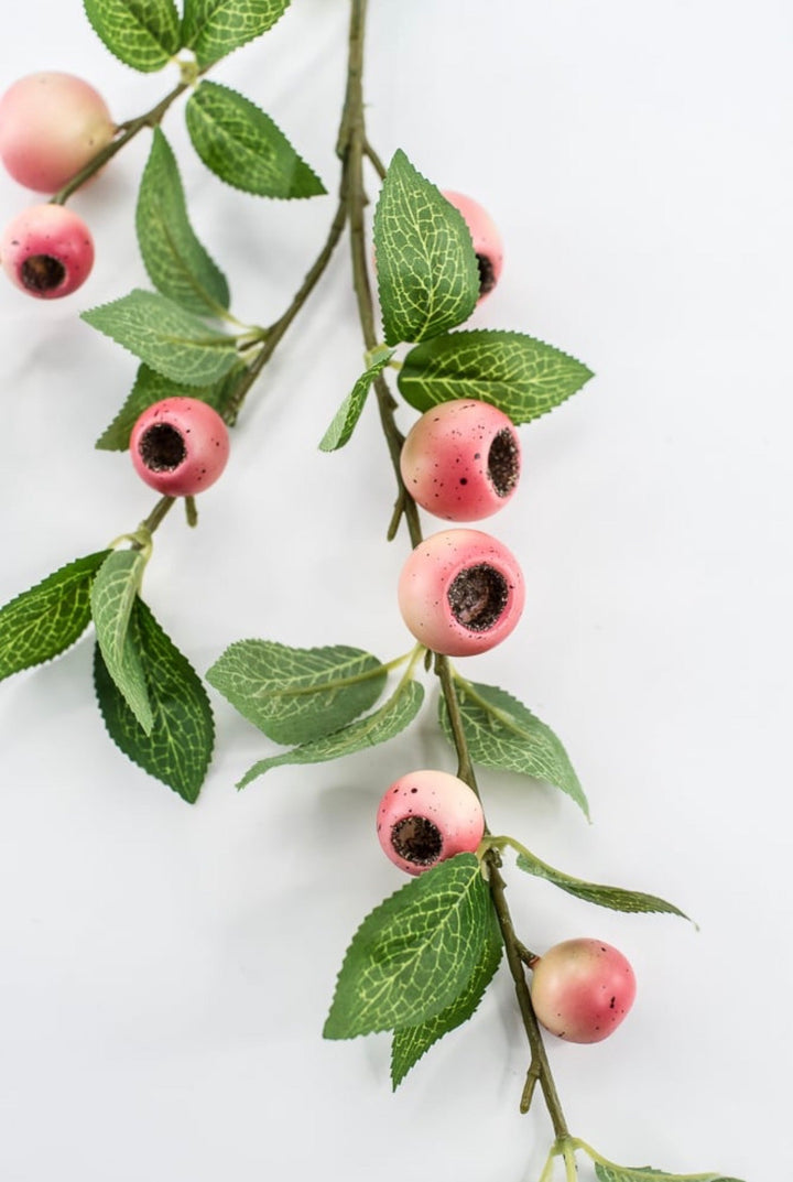 Pink Coral Crab Apple Berries Spray - 32" - Greenery Market64022PK