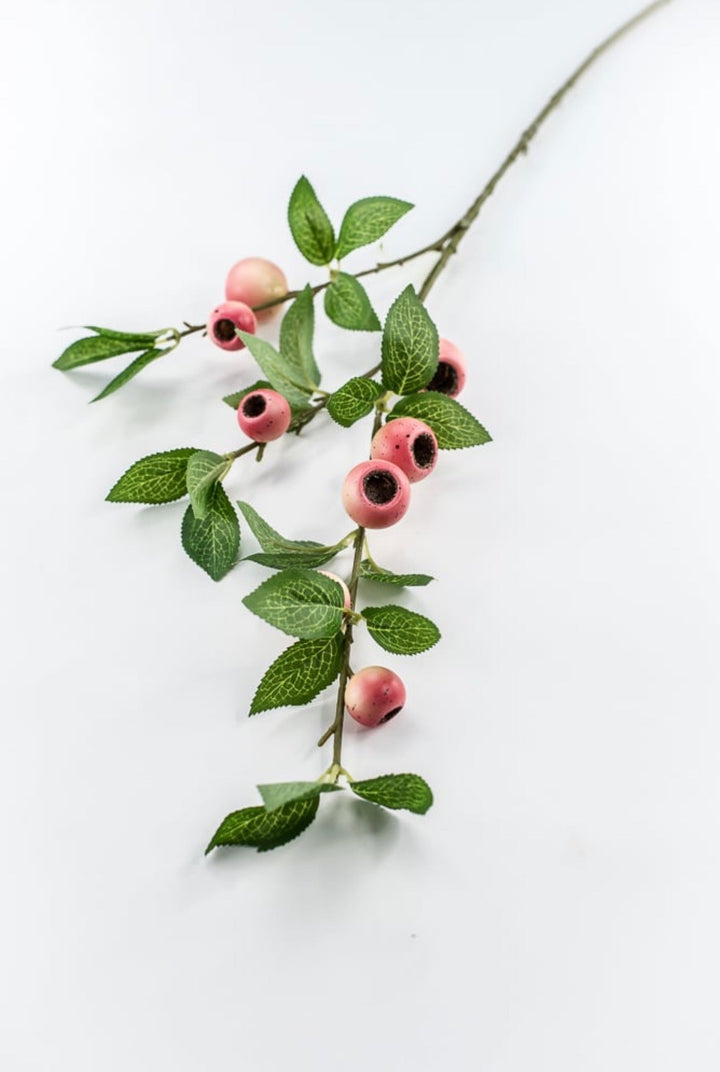 Pink Coral Crab Apple Berries Spray - 32" - Greenery Market64022PK