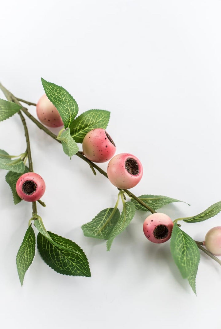 Pink Coral Crab Apple Berries Spray - 32" - Greenery Market64022PK