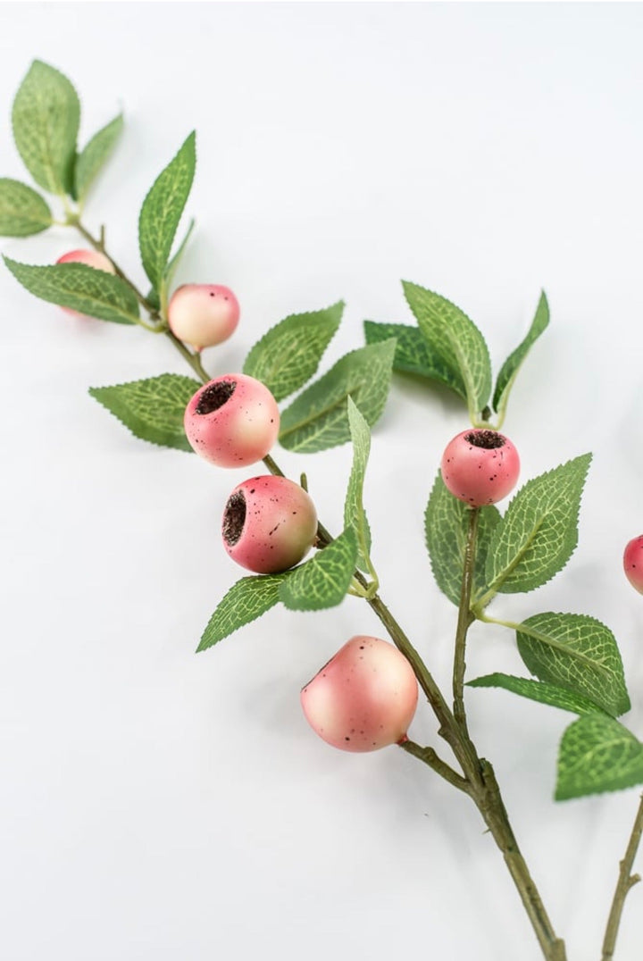 Pink Coral Crab Apple Berries Spray - 32" - Greenery Market64022PK