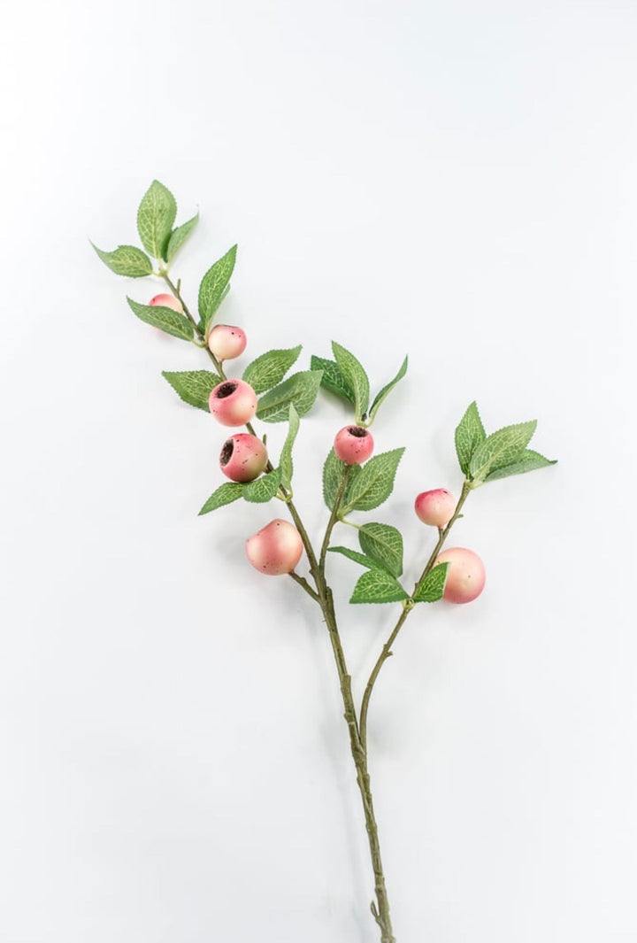 Pink Coral Crab Apple Berries Spray - 32" - Greenery Market64022PK