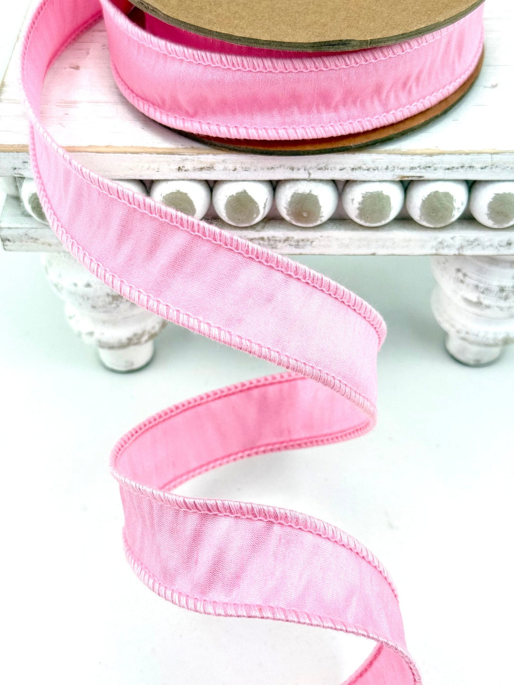 Pink Dupioni Wired Ribbon 1" - Greenery MarketWired Ribbon9100W-150-25E