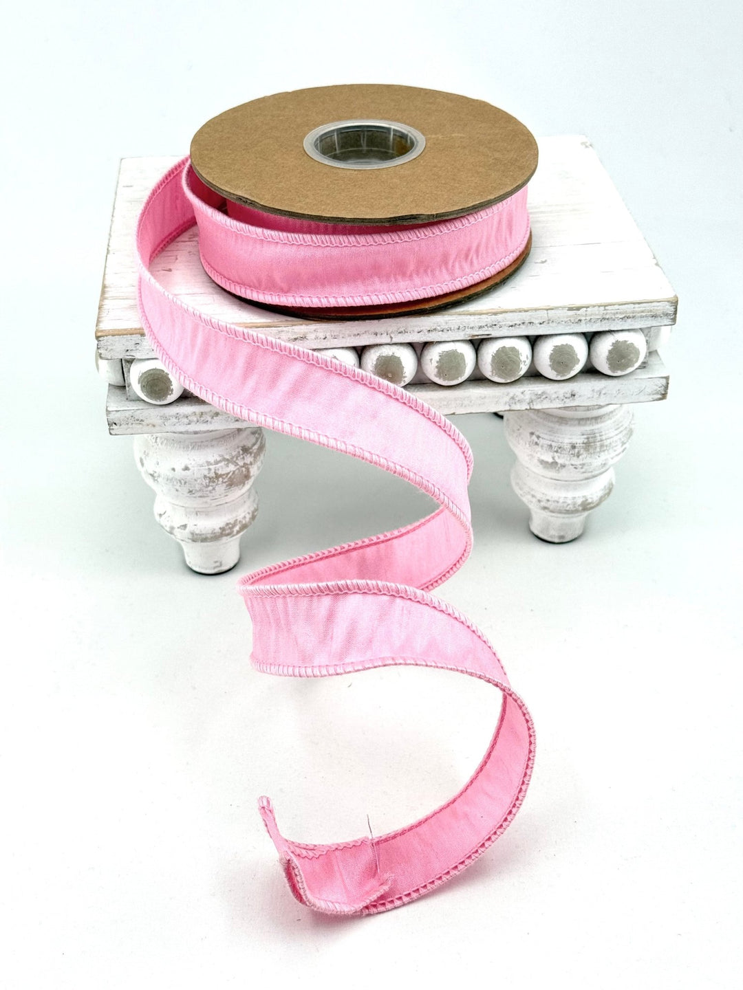 Pink Dupioni Wired Ribbon 1" - Greenery MarketWired Ribbon9100W-150-25E