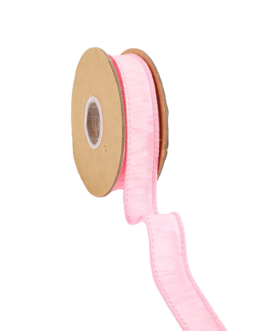 Pink Dupioni Wired Ribbon 1" - Greenery MarketWired ribbon9100W - 150 - 25E