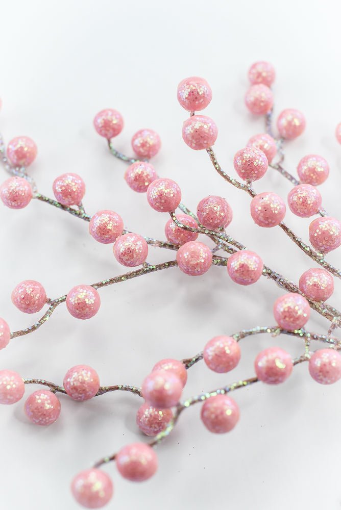 Pink Glitter Berry Pick - Greenery Market86314PK