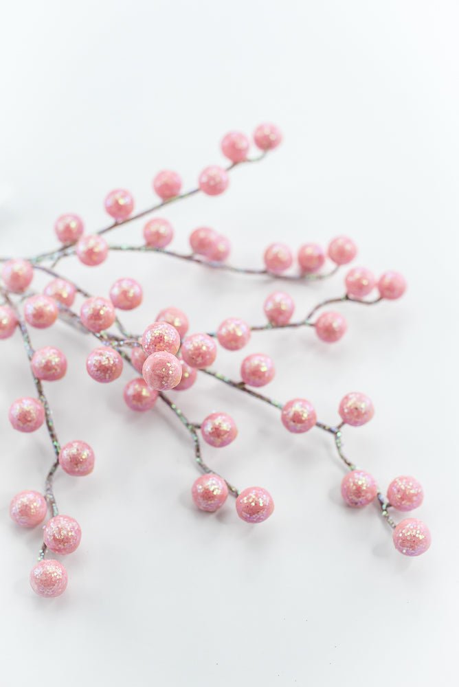 Pink Glitter Berry Pick - Greenery Market86314PK